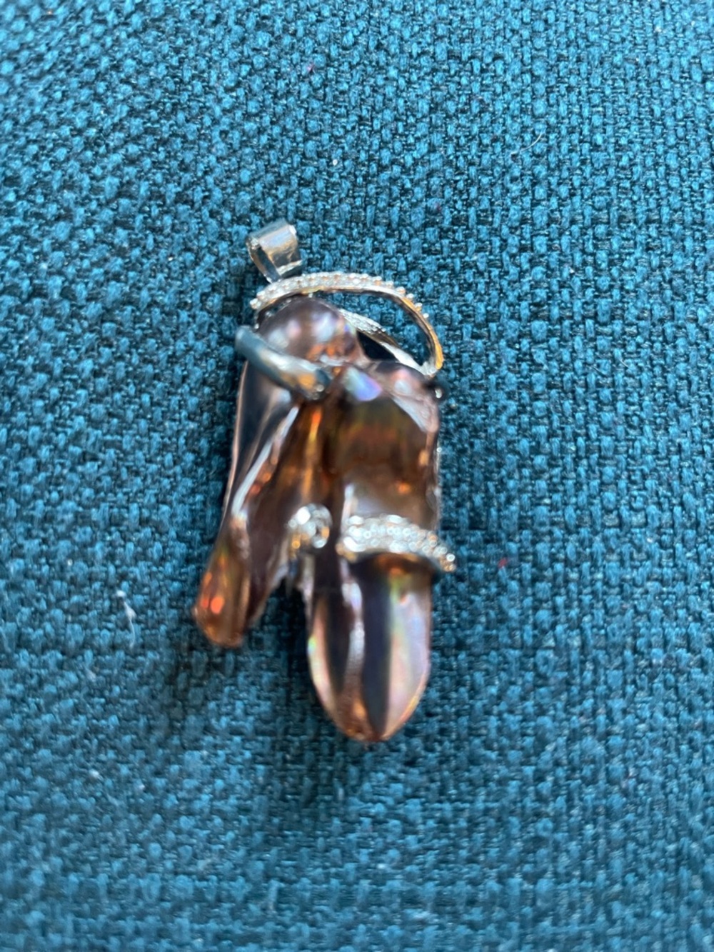 Iridescent Purple Freshwater Pearl Pendant